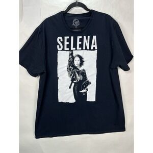 Selena Official Selena Merchandise T-Shirt 2XL Black With White Graphics 2019